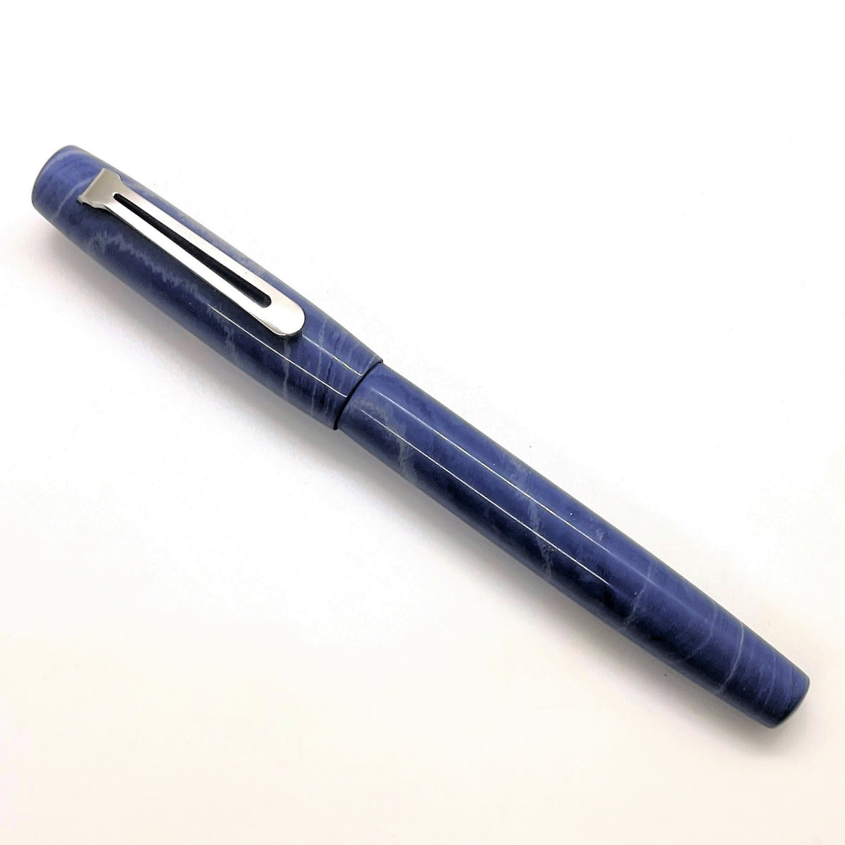 【希望者のみラッピング無料】 White with Blue - Retro 10-R Ebonite Penwrights Hardy – #22322 - ノート・メモ帳