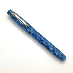 Style 10  13mm Blue Swirl Acrylic  #22242